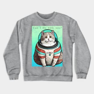 Astronaut Cat Crewneck Sweatshirt